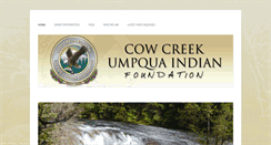 Desktop Screenshot of cowcreekfoundation.org